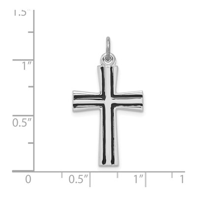 Sterling Silver Enamel Cross Charm – view 5