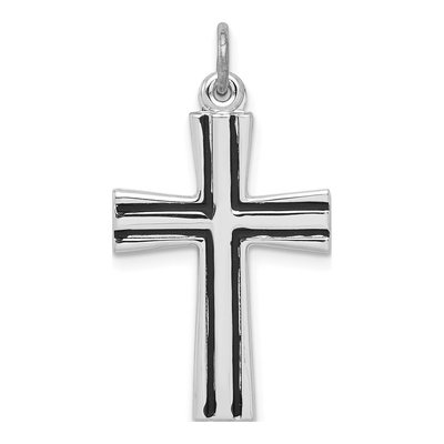Sterling Silver Enamel Cross Charm