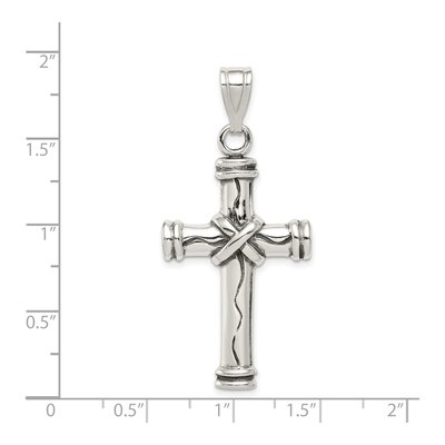 Sterling Silver Antique Cross Pendant – view 4