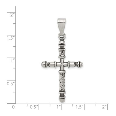 Sterling Silver Antiqued Cross Pendant – view 4