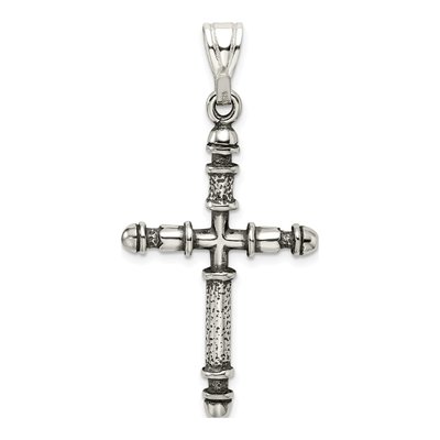 Sterling Silver Antiqued Cross Pendant – view 5