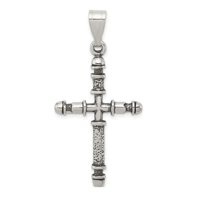 Sterling Silver Antiqued Cross Pendant