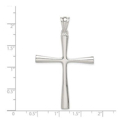 Sterling Silver 3-D Cross Pendant – view 4