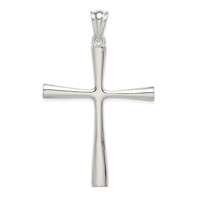 Sterling Silver 3-D Cross Pendant