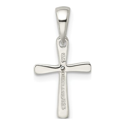 Sterling Silver CZ Kids' Cross Pendant – view 5
