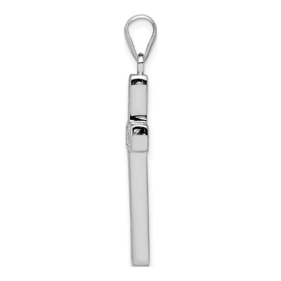 Sterling Silver CZ Cross Pendant – view 3