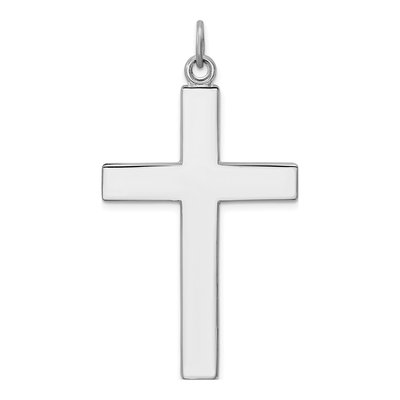 Sterling Silver Cross Lord's Prayer Pendant