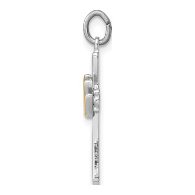 Sterling Silver Dove Cross Charm – view 3
