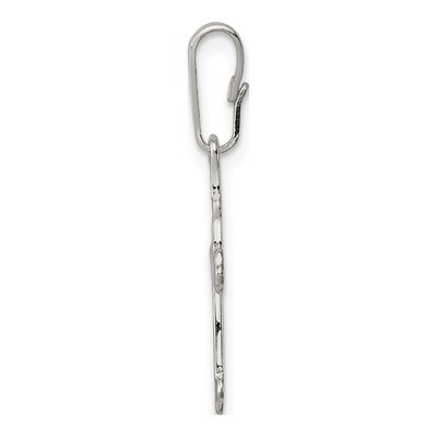 Sterling Silver Budded Cross for Kids Charm – view 3