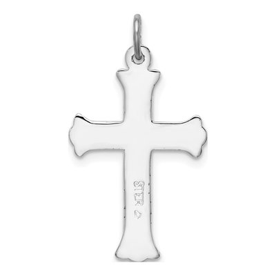Sterling Silver Enameled Cross Charm – view 5