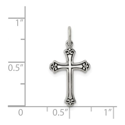 Sterling Silver Antiqued Cross Pendant – view 4