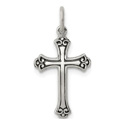 Sterling Silver Antiqued Cross Pendant