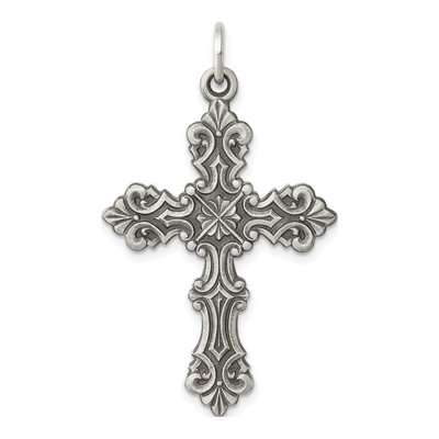 Sterling Silver Antiqued Cross Pendant