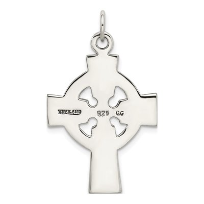Sterling Silver Antiqued Celtic Cross Charm – view 5