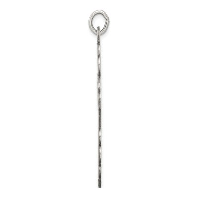 Sterling Silver Antiqued Orthodox Cross Charm – view 3