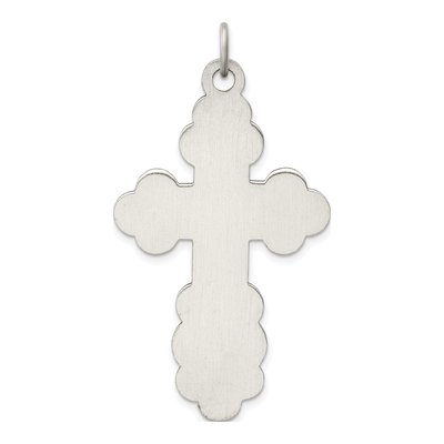 Sterling Silver Antiqued Orthodox Cross Charm – view 5