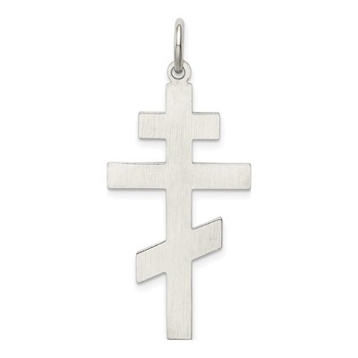 Sterling Silver Eastern Orthodox Cross Pendant – view 5
