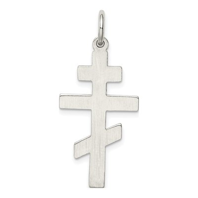 Sterling Silver Eastern Orthodox Cross Charm – view 5