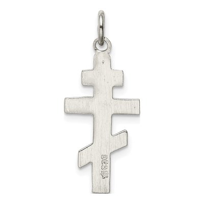 Sterling Silver Eastern Orthodox Cross Charm – view 5