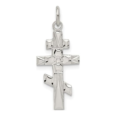 Sterling Silver Eastern Orthodox Cross Charm