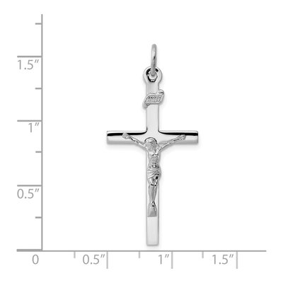 Sterling Silver INRI Crucifix Pendant – view 4