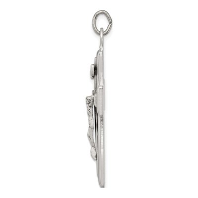 Sterling Silver INRI Crucifix Pendant – view 3