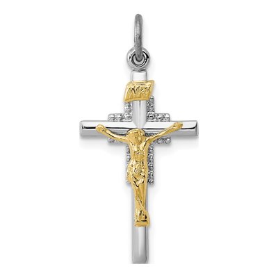 Sterling Silver INRI Crucifix Pendant