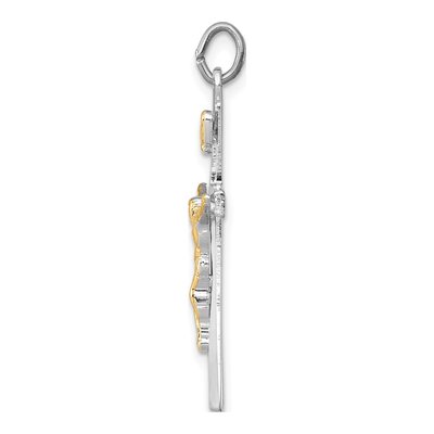 Sterling Silver INRI Crucifix Charm – view 3