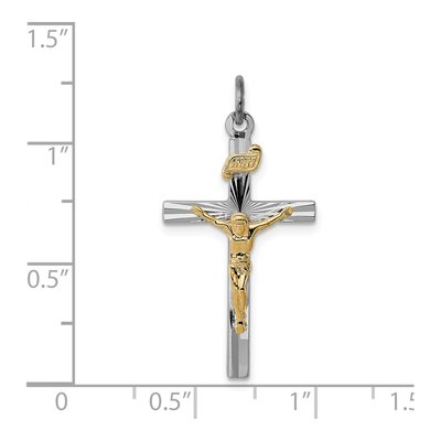 Sterling Silver INRI Crucifix Charm – view 4