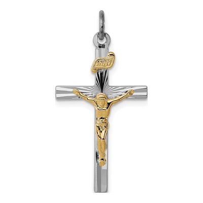 Sterling Silver INRI Crucifix Charm