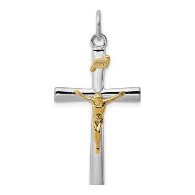 Sterling Silver INRI Crucifix Pendant