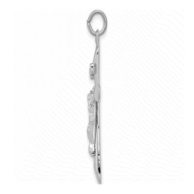 Sterling Silver INRI Crucifix Pendant – view 3