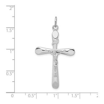 Sterling Silver INRI Crucifix Pendant – view 4