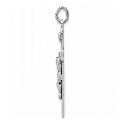 Sterling Silver Enameled Crucifix Pendant – view 3