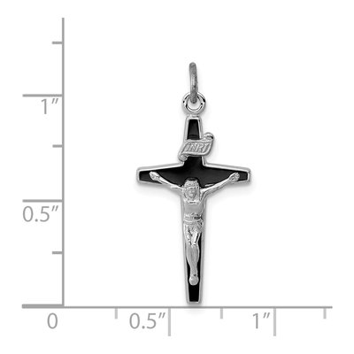 Sterling Silver Enameled Crucifix Pendant – view 4