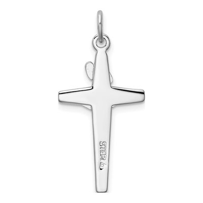 Sterling Silver Enameled Crucifix Pendant – view 5