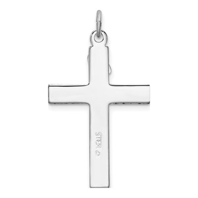 Sterling Silver Enamel Crucifix Pendant – view 5