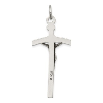 Sterling Silver Antiqued Crucifix Pendant – view 5