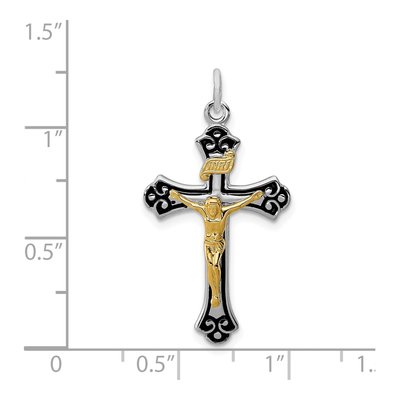 Sterling Silver Crucifix Pendant – view 4