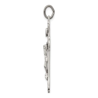 Sterling Silver Antiqued INRI Crucifix Pendant – view 3