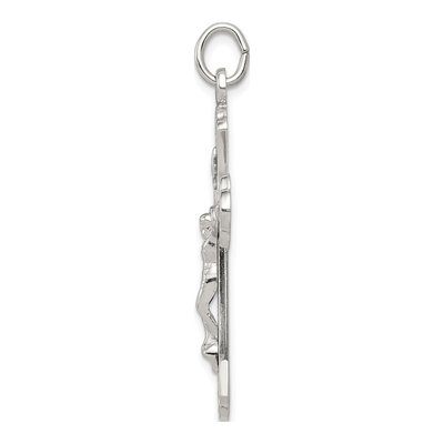 Sterling Silver INRI Crucifix Pendant – view 3