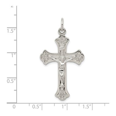 Sterling Silver INRI Crucifix Pendant – view 4