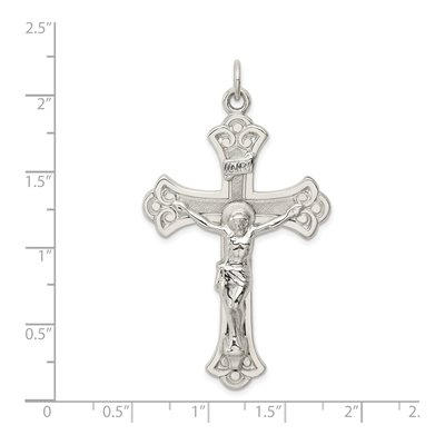 Sterling Silver INRI Crucifix Pendant – view 4