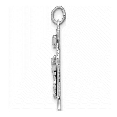 Sterling Silver INRI Crucifix Charm – view 3