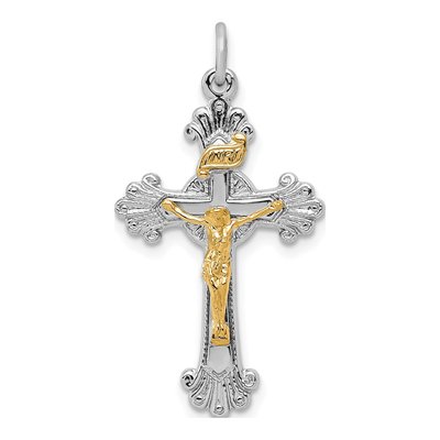 Sterling Silver INRI Crucifix Pendant