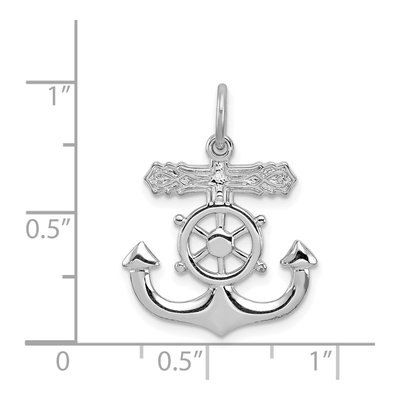 Sterling Silver Mariner Cross Pendant – view 5