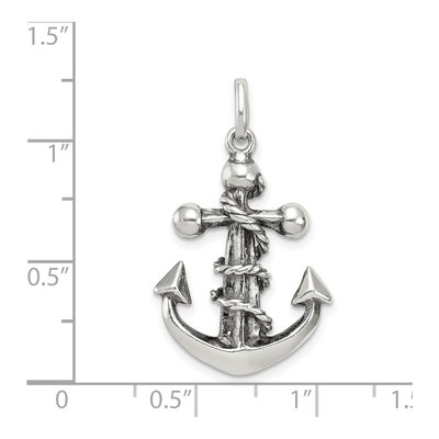 Sterling Silver Antiqued Cross Pendant – view 4