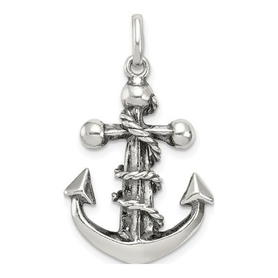 Sterling Silver Antiqued Cross Pendant