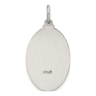 Sterling Silver Antiqued Infant of Prague Medal Pendant – view 5