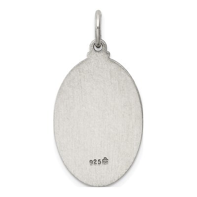 Sterling Silver Sacred Heart of Jesus Medal Pendant – view 5